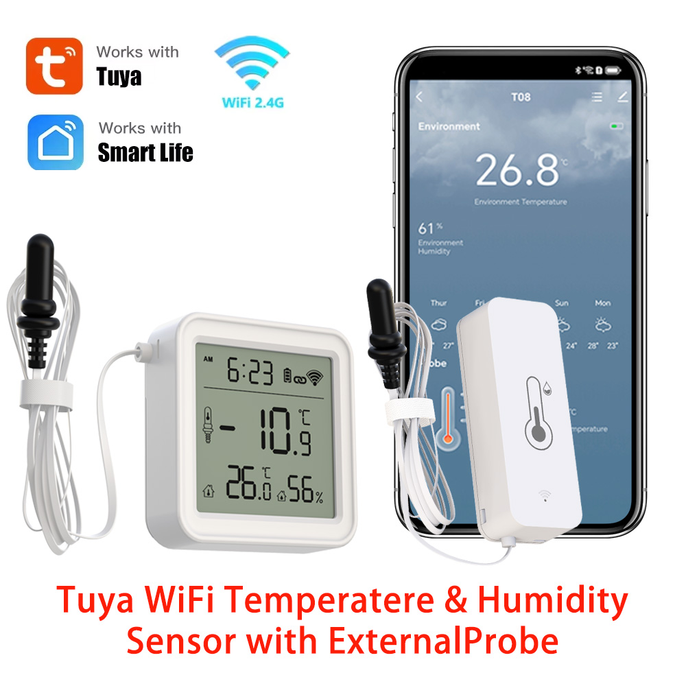 Digital Hygrometer Probe - 원격 모니터링을 위한 외부 프로브 습도계가