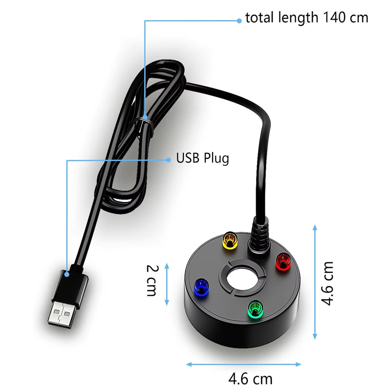 USB 4LED 초음파 미스트 메이커, 실내 분수 물  - Terrarium Fogger Ultrasonic 리뷰 및 가격