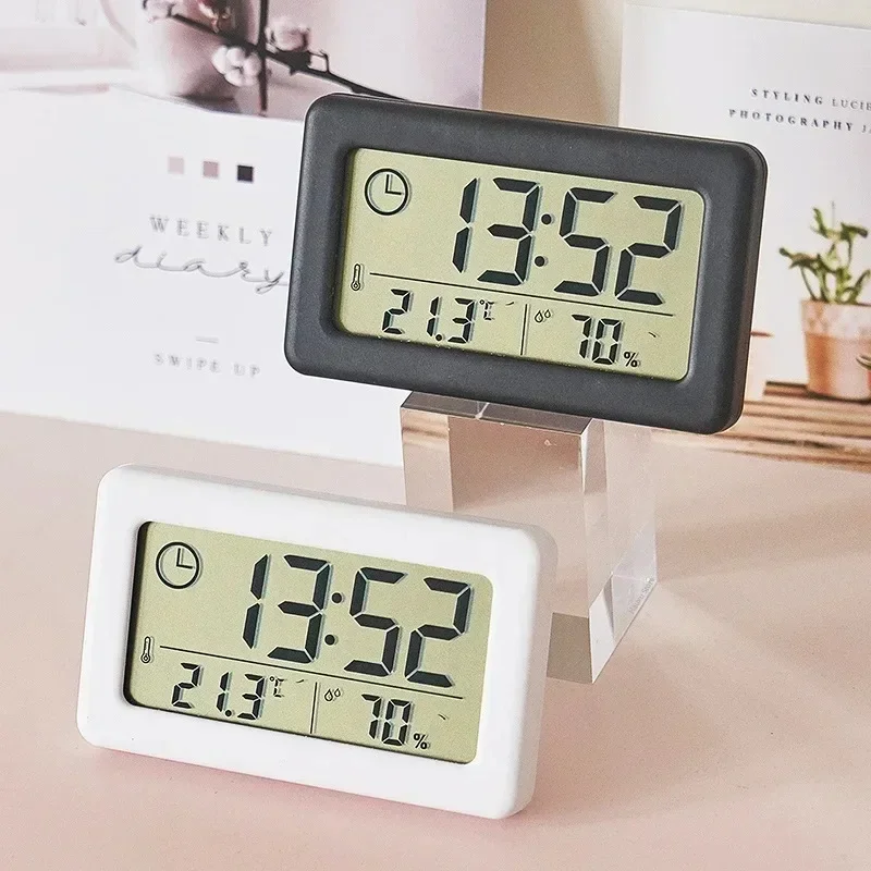 디지털 시계 알람 시계, 침실 장식 책상 테이블 전원  - Digital Hygrometer Probe 리뷰 및 가격